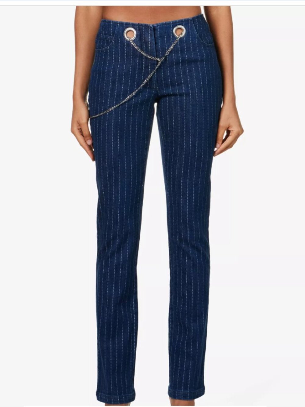 Miaou Tommy Navy Pinstripe Pant